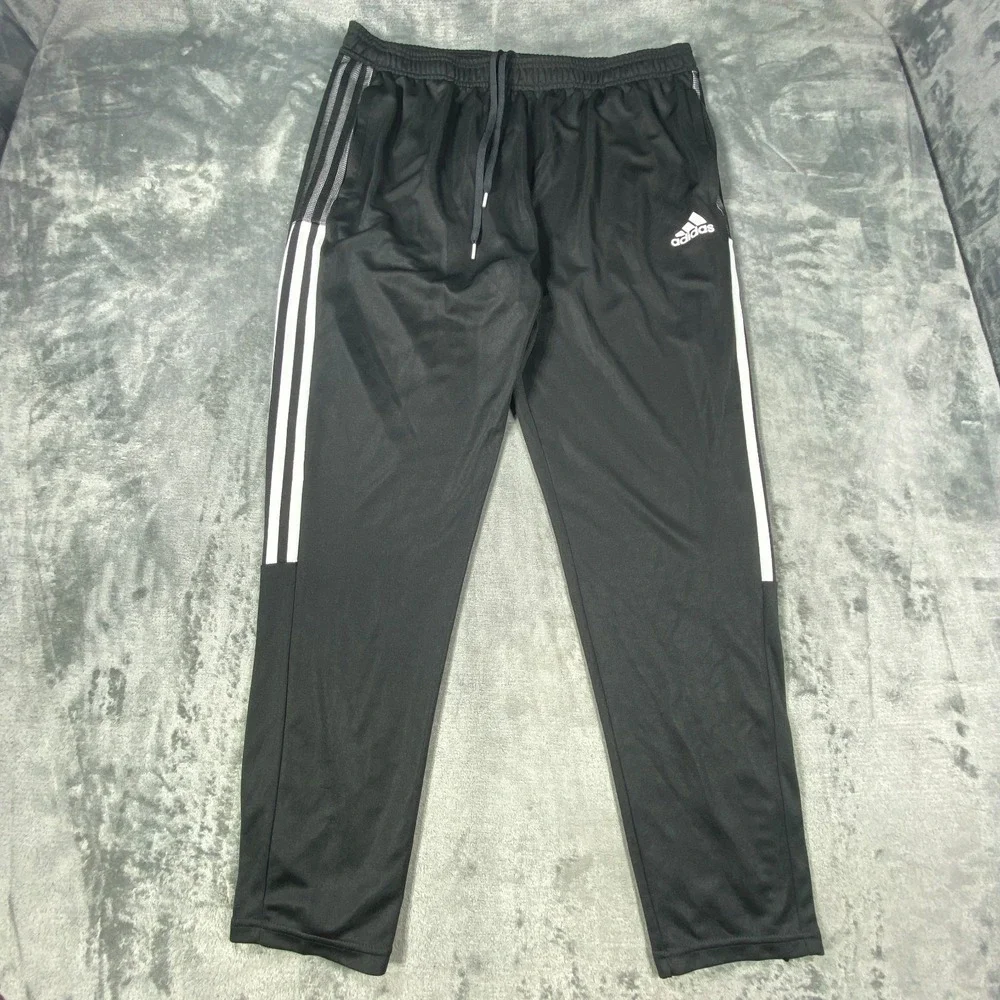 Adidas Track Pants 2XL Mens Prime Green AEROREADY Training Workout Ankle Zip Gym